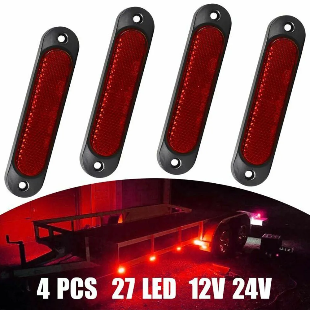4X Truck Trailer Side Marker Indicators Light Car Signal Brake Rear Warning Tail Light LED 12V 24V Warning Lamp IP67 Universal
4X Truck Trailer Side Marker Indicators Light Car Signal Brake Rear Warning Tail Light LED 12V 24V Warning Lamp IP67 Universal