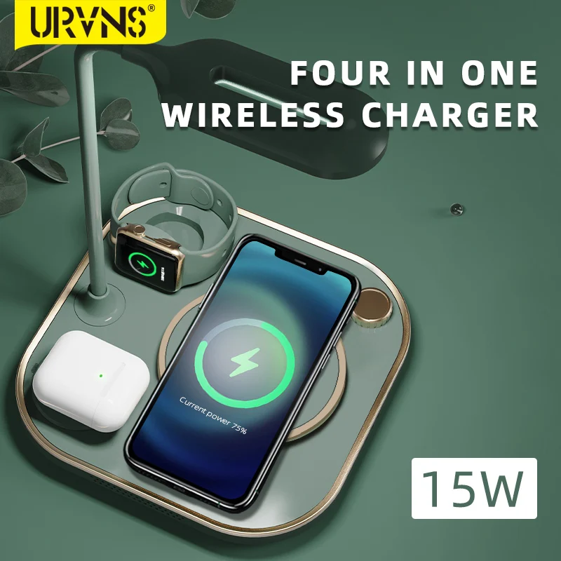 URVNS Led Office Desk Lamp Wireless Charger Lamp 15W Fast 3 In 1 Wireless Charging For iPhone13/12 Mobile Phone Watch Earphone
URVNS Led Office Desk Lamp Wireless Charger Lamp 15W Fast 3 In 1 Wireless Charging For iPhone13/12 Mobile Phone Watch Earphone