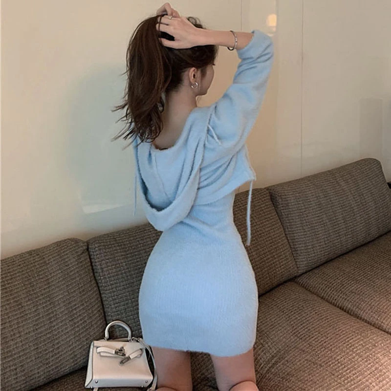 2020 New Fashion Sexy Knitted Sets Long Sleeve Pink Short Sweaters Coat + Sexy Knit Straps Dress Mini suits Two-piece sets
2020 New Fashion Sexy Knitted Sets Long Sleeve Pink Short Sweaters Coat + Sexy Knit Straps Dress Mini suits Two-piece sets
