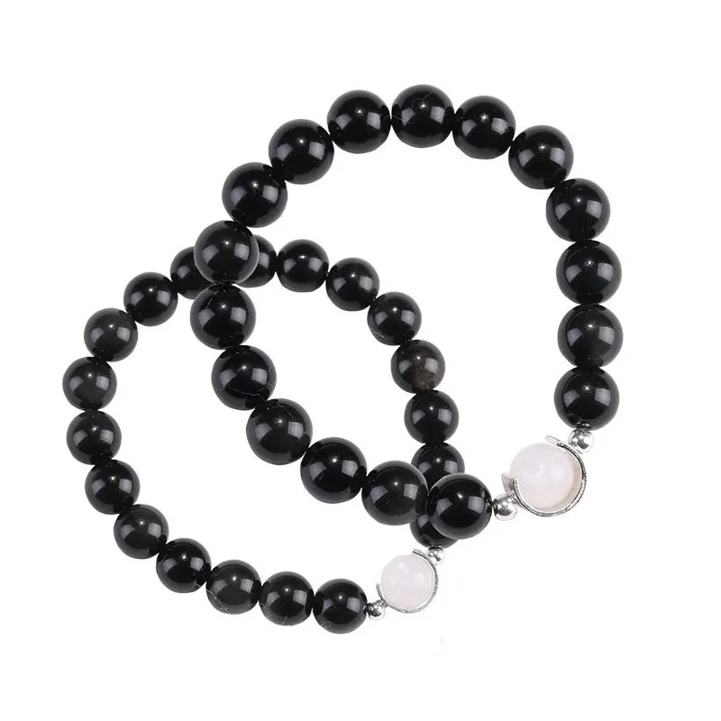 1 Pair for Boyfriend Girlfriend Bracelet Obsidian Moonlight Bracelet Girls Gifts LXH
1 Pair for Boyfriend Girlfriend Bracelet Obsidian Moonlight Bracelet Girls Gifts LXH