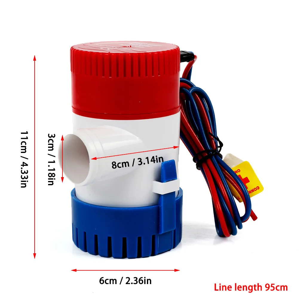 1100GPH 12V/24V Electric Marine Submersible Bilge Sump Water Pump With Switch for Boat Automatic Control Switch Combination Set
1100GPH 12V/24V Electric Marine Submersible Bilge Sump Water Pump With Switch for Boat Automatic Control Switch Combination Set