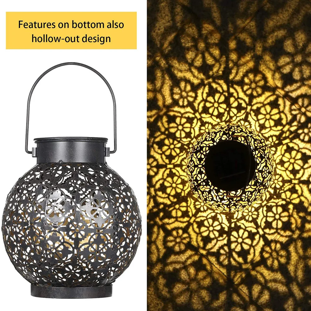 Retro Metal Hollow-out Lantern Solar Powered Lamp Flower Projection Garden Iron Art Lights Gardening Decoration Outdoor For Yard
Retro Metal Hollow-out Lantern Solar Powered Lamp Flower Projection Garden Iron Art Lights Gardening Decoration Outdoor For Yard