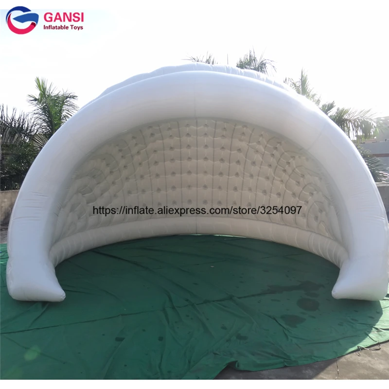 Гигантская надувная купольная палатка igloo для наружного мероприятия белая
