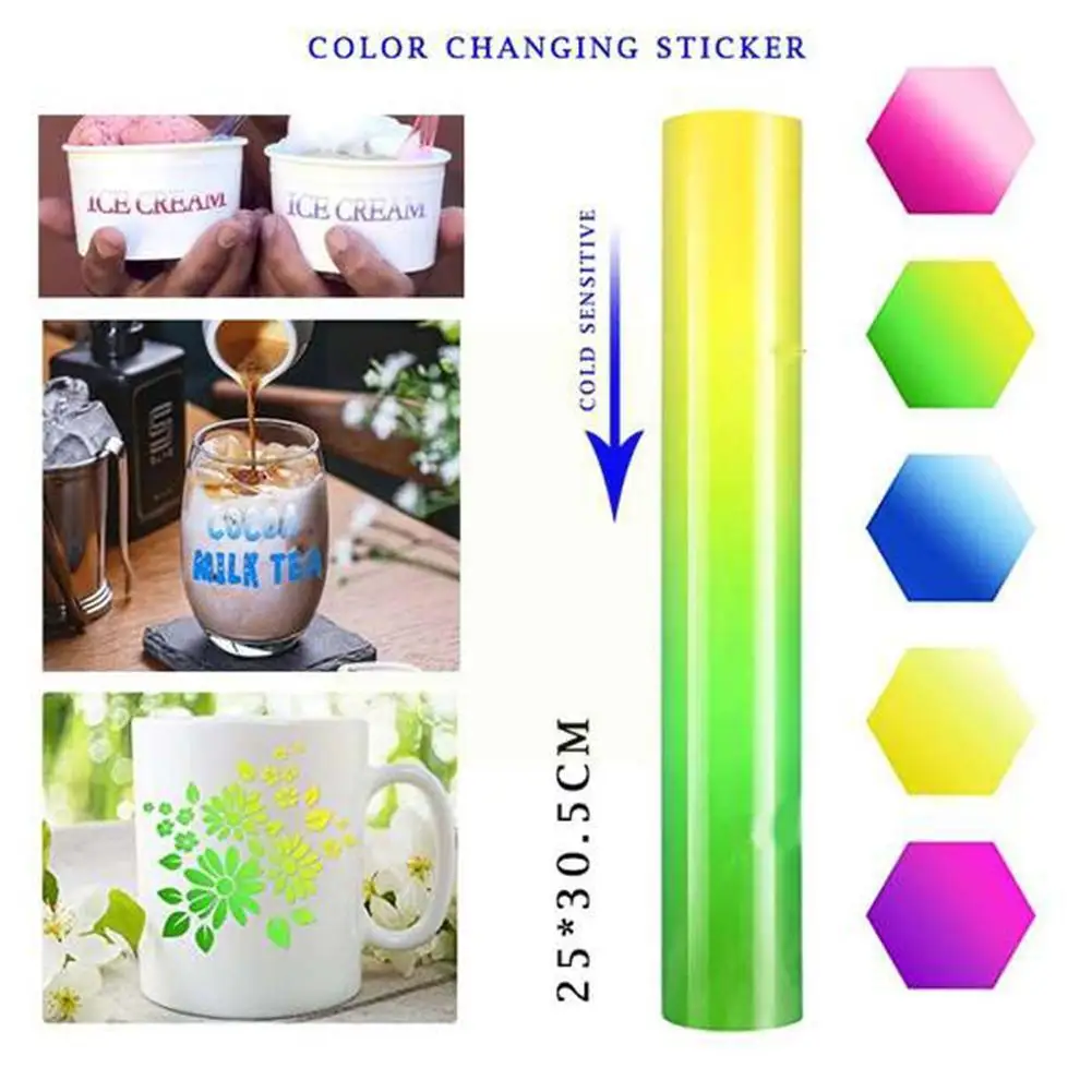 Cool Color-changing Car Sticker Self-adhesive Vinyl Cold Discoloration For Cold Drink Advertising Decoration Car Body Film O7x7
Cool Color-changing Car Sticker Self-adhesive Vinyl Cold Discoloration For Cold Drink Advertising Decoration Car Body Film O7x7