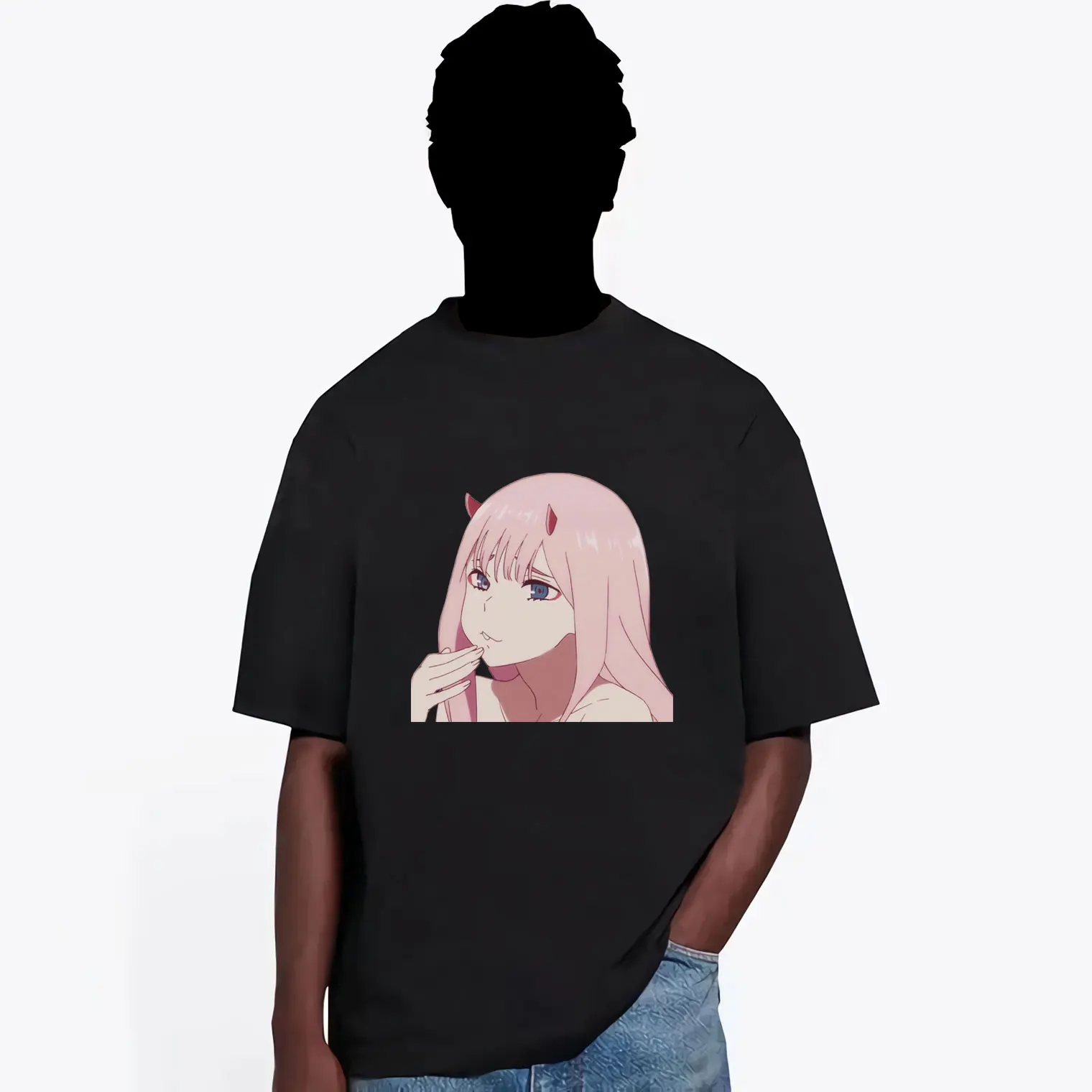 Darling In The Franxx Men Women Short Sleeve Tee Kawaii Zero Two Pattern T-shirt Summer Trendy Style T Shirt Japan Anime Tshirt 
Darling In The Franxx Men Women Short Sleeve Tee Kawaii Zero Two Pattern T-shirt Summer Trendy Style T Shirt Japan Anime Tshirt