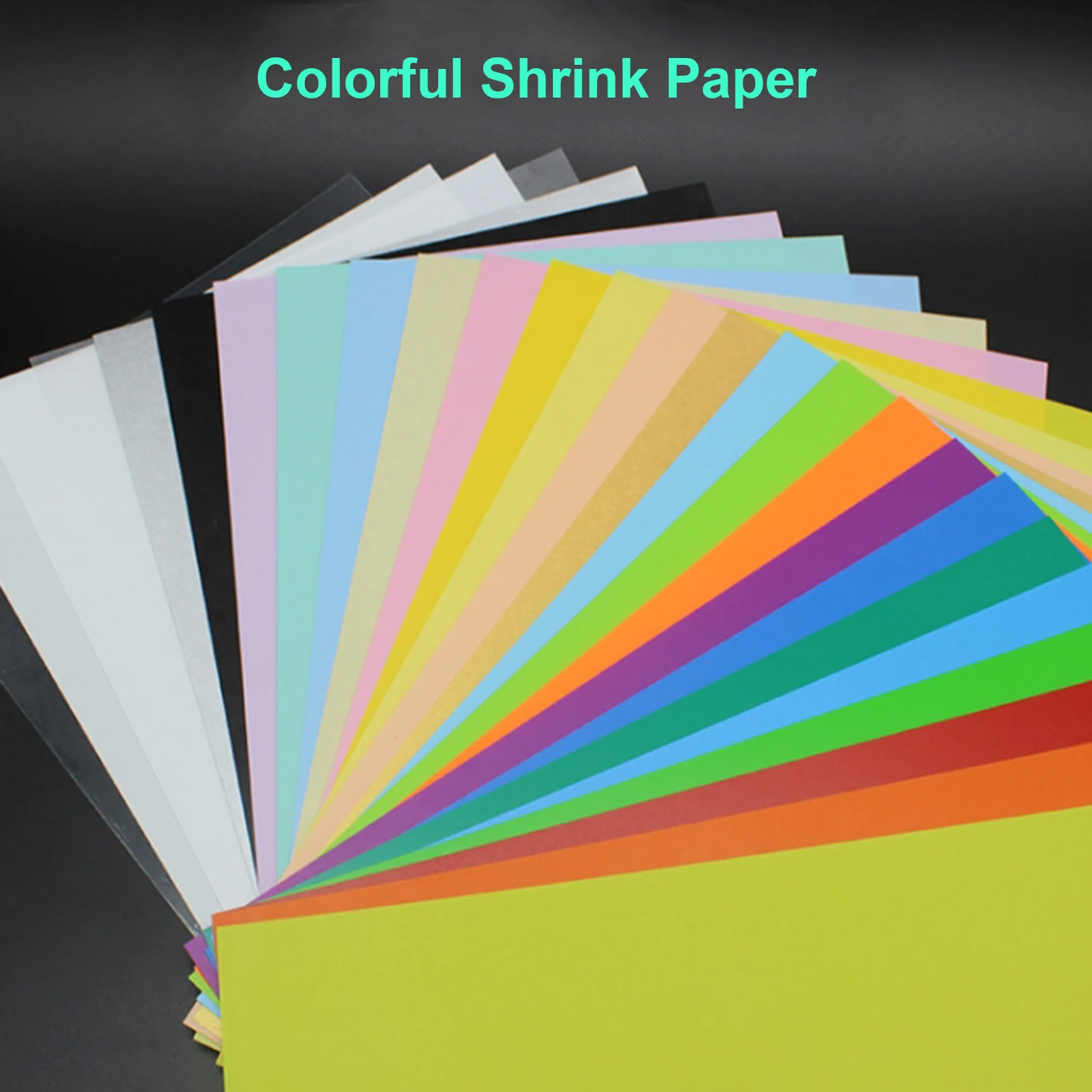 20 colors mixed heat shrink paper plastic shrink sheets
20 colors mixed heat shrink paper plastic shrink sheets