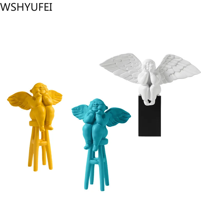 WSHYUFEI Nordic Minimalist Resin angel decoration Figurines Miniatures Home Decoration Living Room desk Ornaments Crafts
WSHYUFEI Nordic Minimalist Resin angel decoration Figurines Miniatures Home Decoration Living Room desk Ornaments Crafts