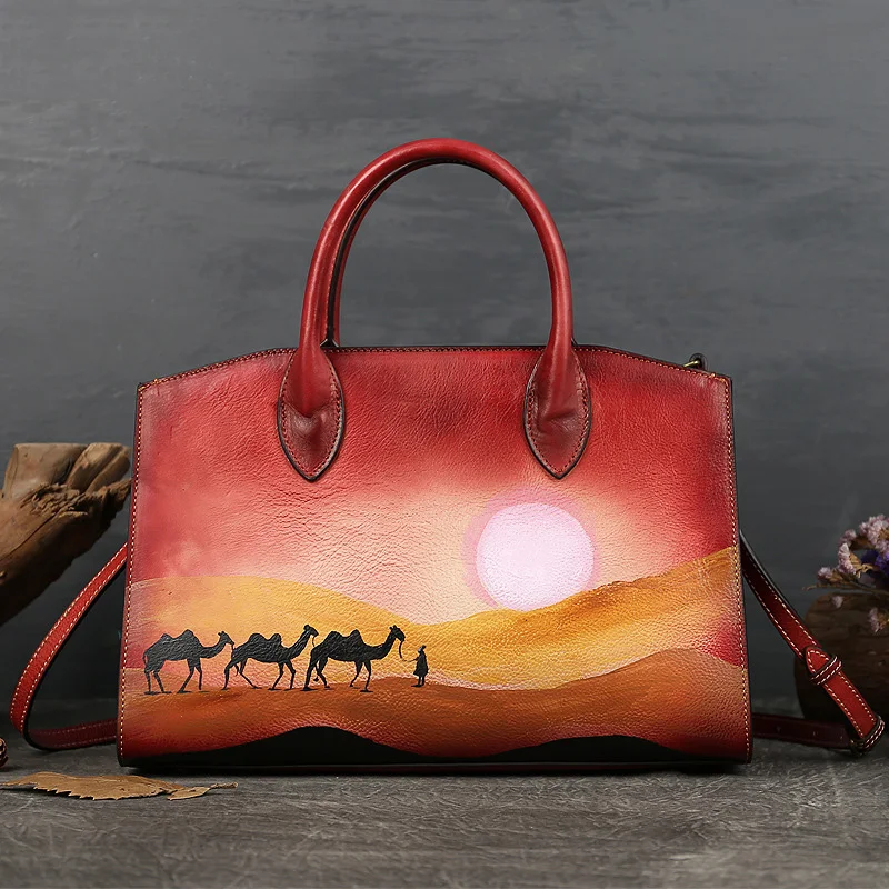 Vintage Women Bags Fashion High Quality Ladies Designer Hand Painting Shoulder Bag
Vintage Women Bags Fashion High Quality Ladies Designer Hand Painting Shoulder Bag