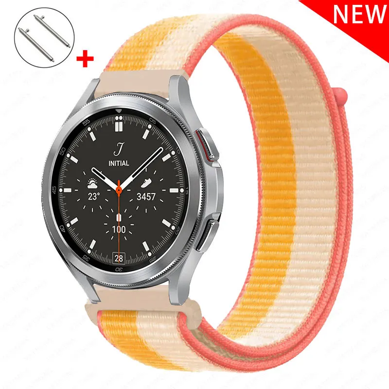 Браслет для Samsung Galaxy Watch 4/Classic Active 2, нейлоновый ремешок 20 мм 22 мм 40 мм 44 мм для Active correa Gear S3 Watch 3 45/41 мм
Браслет для Samsung Galaxy Watch 4/Classic Active 2, нейлоновый ремешок 20 мм 22 мм 40 мм 44 мм для Active correa Gear S3 Watch 3 45/41 мм