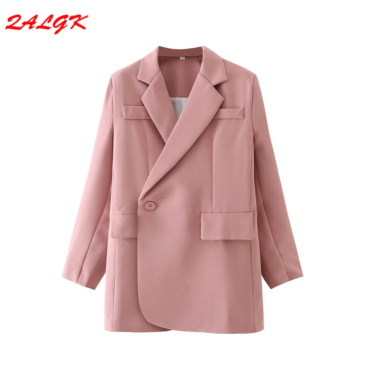 Women's Blazer Jacket Fall New European Style Solid Color One Button Irregular Two-wear Suit Loose All-match Temperament Clothes
Women's Blazer Jacket Fall New European Style Solid Color One Button Irregular Two-wear Suit Loose All-match Temperament Clothes