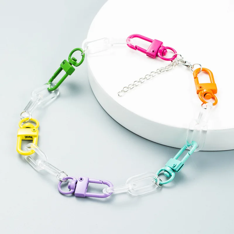 Fashion exaggerated macaron color clasp shape short choker hip hop style irregular geometry color street shot necklace woman
Fashion exaggerated macaron color clasp shape short choker hip hop style irregular geometry color street shot necklace woman