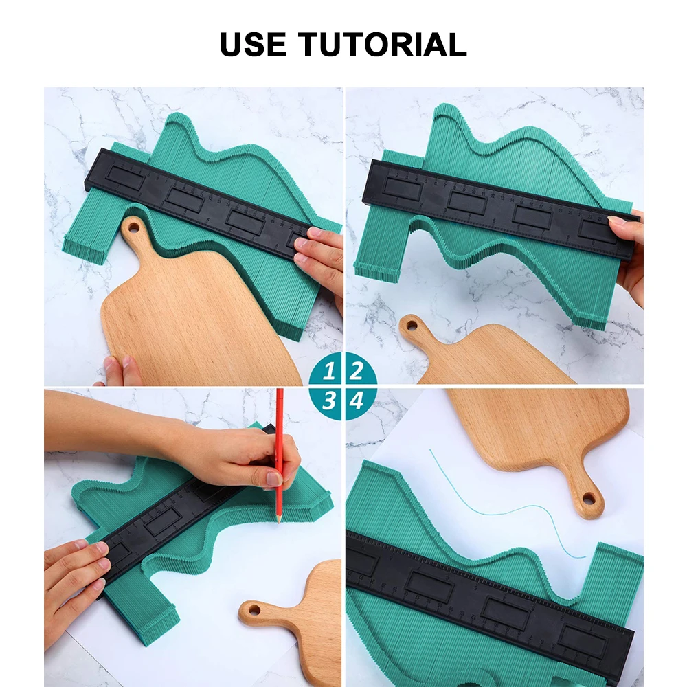 Plastic Contour Gauge Duplicator Corner Irregular Shape Copy Ruler Profile Gauge Wood Measure Ruler Profile Wood Marking Tool
Plastic Contour Gauge Duplicator Corner Irregular Shape Copy Ruler Profile Gauge Wood Measure Ruler Profile Wood Marking Tool
