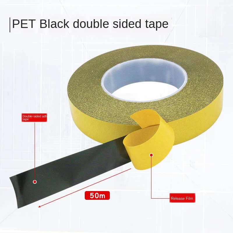 PET Double-sided Tape Ultra-Thin Seamless Black Shading Adhesive Tape LED Screen Double-Sided Adhesive Tape Strong Adhesive
PET Double-sided Tape Ultra-Thin Seamless Black Shading Adhesive Tape LED Screen Double-Sided Adhesive Tape Strong Adhesive