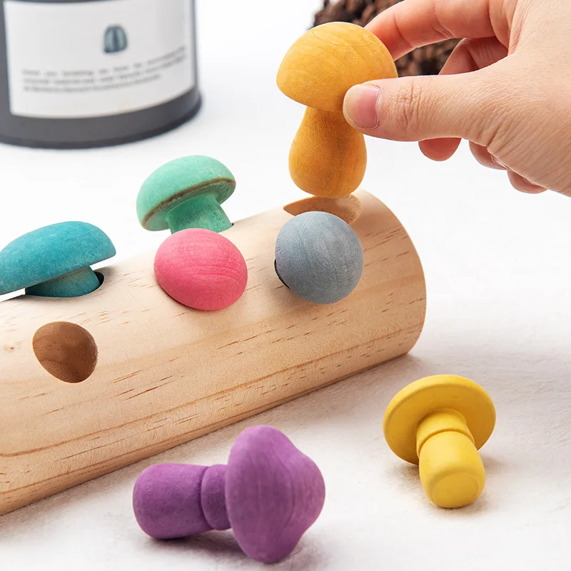 ESUN Wooden Montessori Rainbow Blocks Mushroom Picking Game Educational Wood Baby Toys Developmental Shape Matching Assembly Toy
ESUN Wooden Montessori Rainbow Blocks Mushroom Picking Game Educational Wood Baby Toys Developmental Shape Matching Assembly Toy