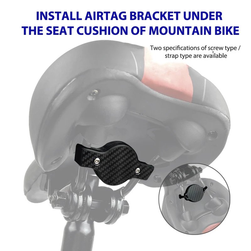 For AirTag Bike Seat Mount - Road Bicycle Support Holder Carbon Fiber Film Mountain Bike Seat Anti-lost GPS Location Airtag Case 
For AirTag Bike Seat Mount - Road Bicycle Support Holder Carbon Fiber Film Mountain Bike Seat Anti-lost GPS Location Airtag Case