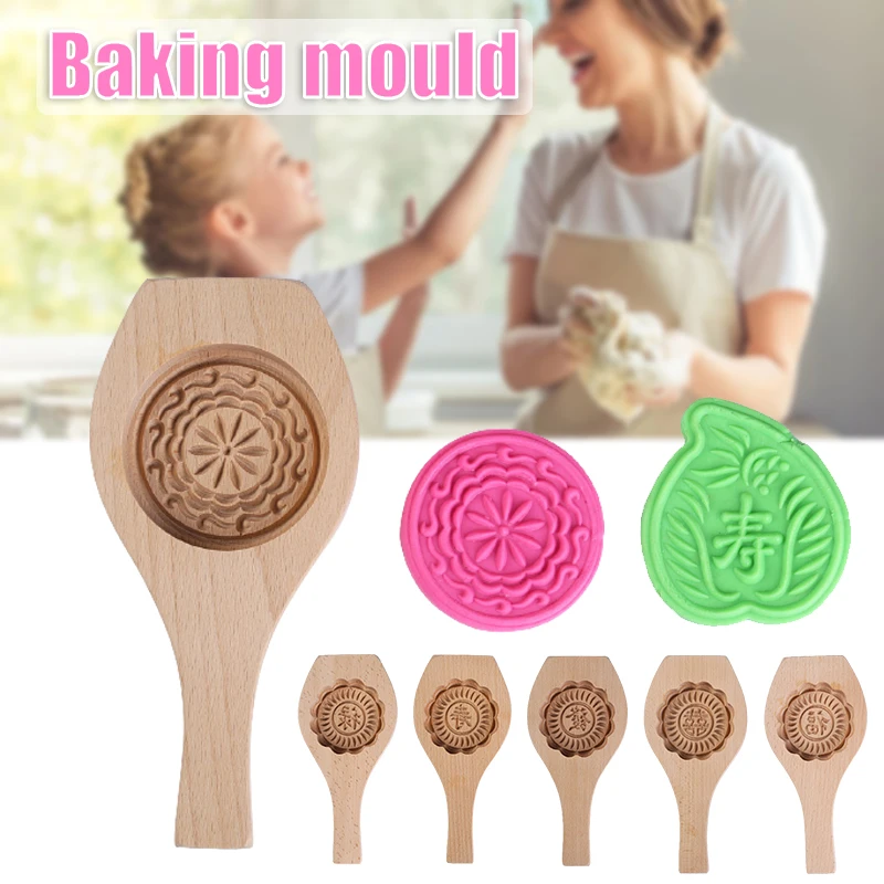 Newly Carved Wooden Mooncake Cookie Stencils DIY Gingerbread Template Practical Kitchen Baking Tools Easy Operation
Newly Carved Wooden Mooncake Cookie Stencils DIY Gingerbread Template Practical Kitchen Baking Tools Easy Operation