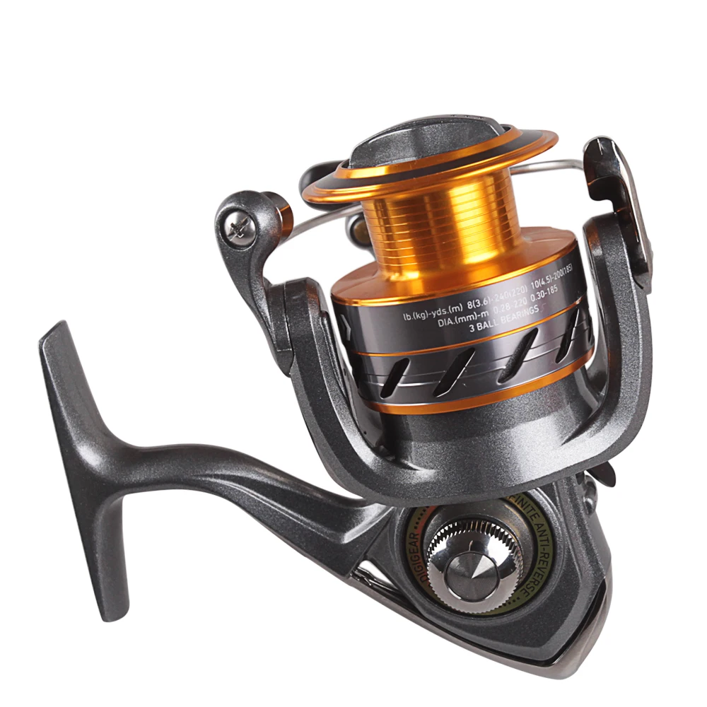 Спиннинговая Рыболовная катушка DAIWA CROSSFIRE 2500-5000 Размер 3BB 5 3: 1 8 кг алюминиевая