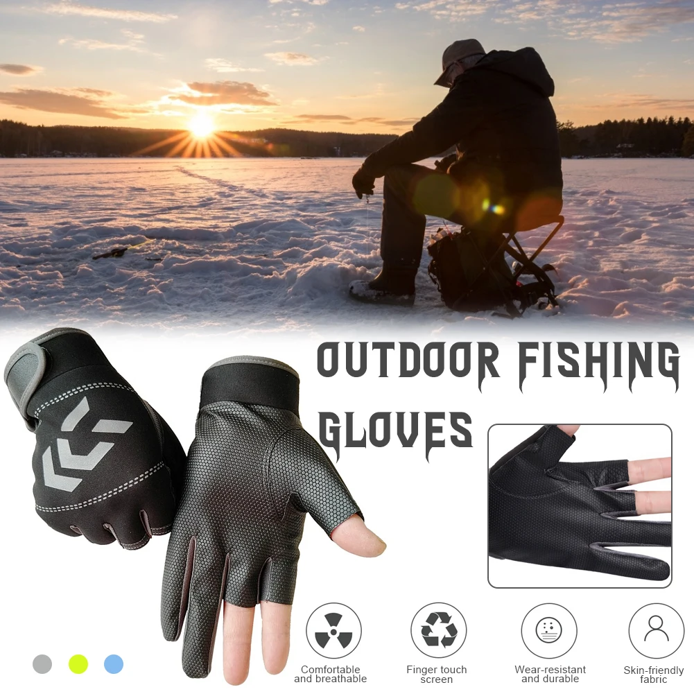 3 Cut Fingers Cycling Gloves Anti-Slip Fishing Gloves Windproof For Fishing Hunting Riding Cyclings Fishing Handschoenen
3 Cut Fingers Cycling Gloves Anti-Slip Fishing Gloves Windproof For Fishing Hunting Riding Cyclings Fishing Handschoenen