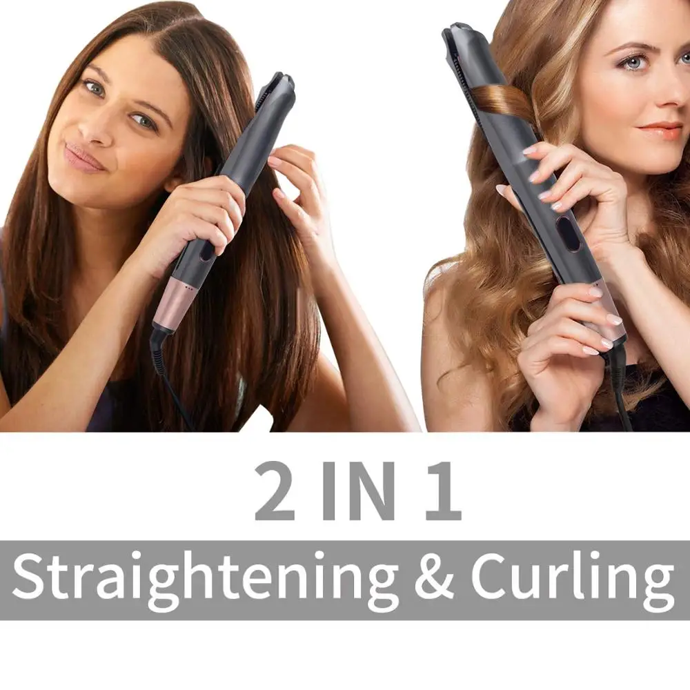 Professional Flat Iron LED Hair Straightener 2 in 1 Ceramic Curling Iron Hair Curler Hair Curling Iron Straightening Machine
Professional Flat Iron LED Hair Straightener 2 in 1 Ceramic Curling Iron Hair Curler Hair Curling Iron Straightening Machine