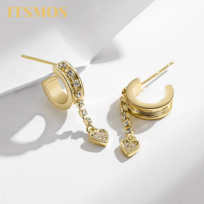 ITSMOS Dainty Hanging Heart Open 14K Gold Dangle Hoop Earrings for Women Charm Cubic Zirconia Huggie Earrings for Girl
ITSMOS Dainty Hanging Heart Open 14K Gold Dangle Hoop Earrings for Women Charm Cubic Zirconia Huggie Earrings for Girl