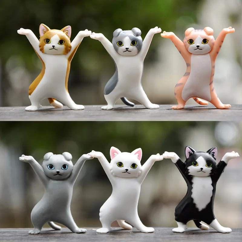Funny Cat Pen Holder Toy Hold Everything Earphone Bracket Home Decoration Enchanting Dancing Kitty Pencil Stand Lovely Gift | Канцтовары