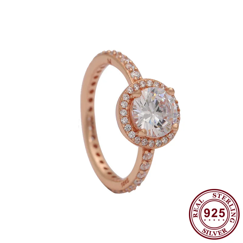 Original 925 Sterling Silver Pan Ring Classic Rose Gold With Crystal Cz Ring For Women Wedding Party Gift Fashion Jewelry
Original 925 Sterling Silver Pan Ring Classic Rose Gold With Crystal Cz Ring For Women Wedding Party Gift Fashion Jewelry