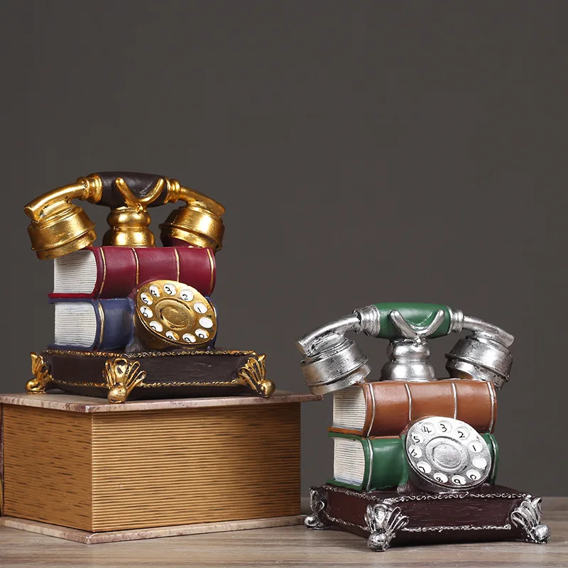 European Telephone Model Figurine Creative Retro Living Room Coffee Shop Miniature Figurines Decoration Salon Desk AccessoriesJQ
European Telephone Model Figurine Creative Retro Living Room Coffee Shop Miniature Figurines Decoration Salon Desk AccessoriesJQ