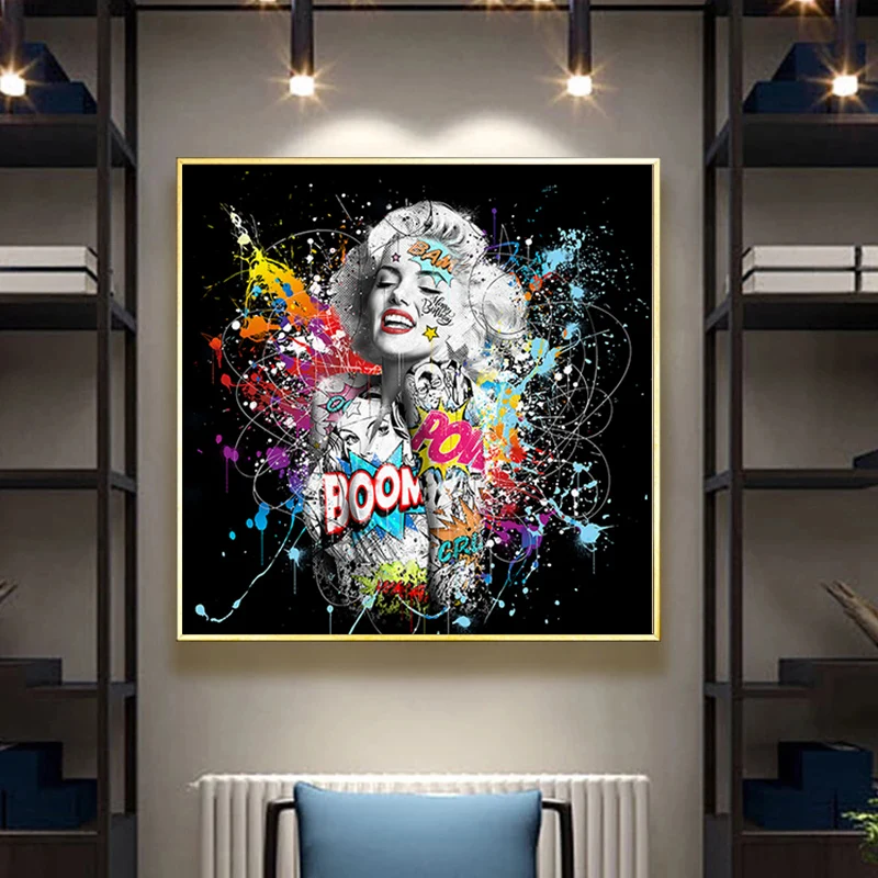 Graffiti Art Portrait Canvas Painting Posters And Prints Street Wall Art Pictures for Living Room Decor Cuadros
Graffiti Art Portrait Canvas Painting Posters And Prints Street Wall Art Pictures for Living Room Decor Cuadros