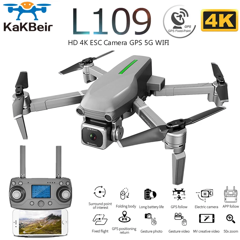 L109 L109-Pro GPS Профессиональный Дрон с HD 4K ESC камера 5G WiFi FPV оптический поток