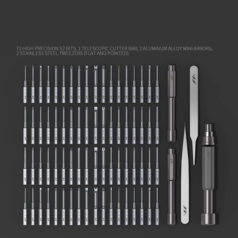 80 In 1 Precision Screwdrivers Multi-used DIY Repair Screw Driver 72PC S2 Alloy Steel Bits With 2 Rods New 
80 In 1 Precision Screwdrivers Multi-used DIY Repair Screw Driver 72PC S2 Alloy Steel Bits With 2 Rods New