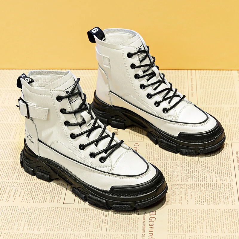 2021 Fall New Women's Martin Boots Flat Boots Round Toe Lace-up Women's Thick-soled Nude Boots Fashion Motorcycle Boots 35-40
2021 Fall New Women's Martin Boots Flat Boots Round Toe Lace-up Women's Thick-soled Nude Boots Fashion Motorcycle Boots 35-40