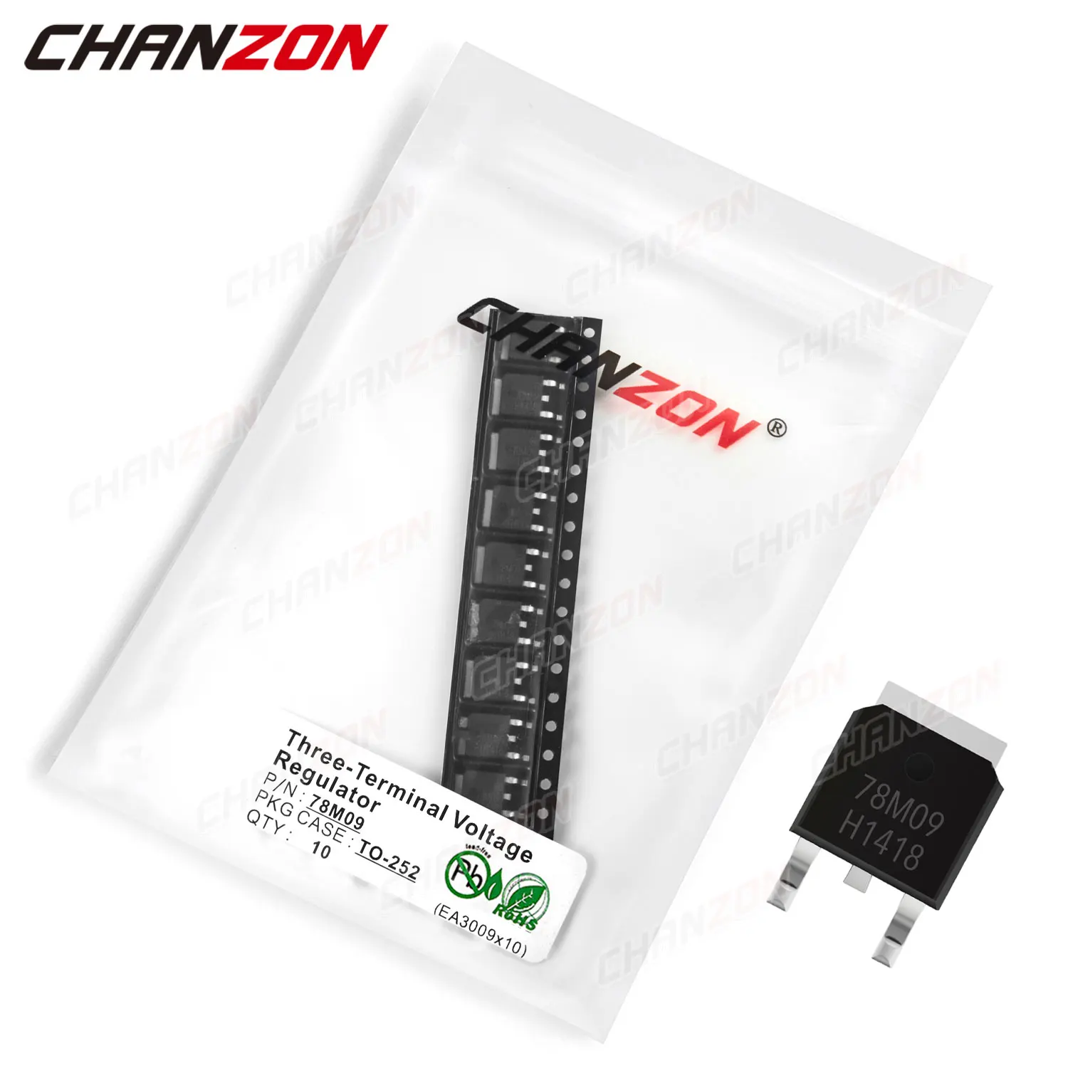 10Pcs 78M09 TO-252 Three-Terminal Voltage Regulator Transistor Bipolar Junction BJT Tube Fets SMD Integrated Circuits
10Pcs 78M09 TO-252 Three-Terminal Voltage Regulator Transistor Bipolar Junction BJT Tube Fets SMD Integrated Circuits