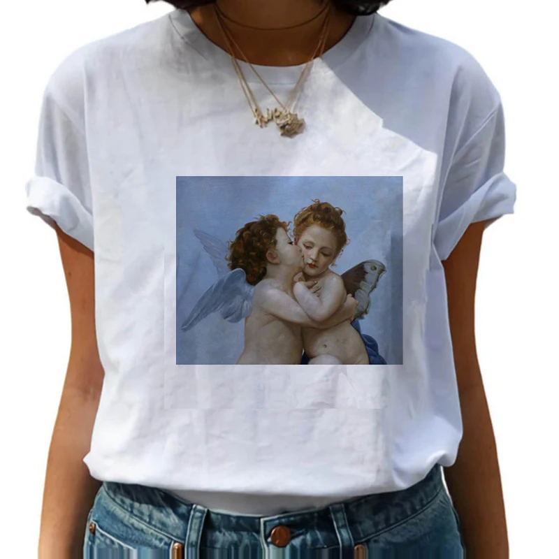 Angel Printing T Shirt Summer Women Short Sleeve Leisure Top Tee Casual Ladies Female T Shirts Plus Size Woman Clothing
Angel Printing T Shirt Summer Women Short Sleeve Leisure Top Tee Casual Ladies Female T Shirts Plus Size Woman Clothing