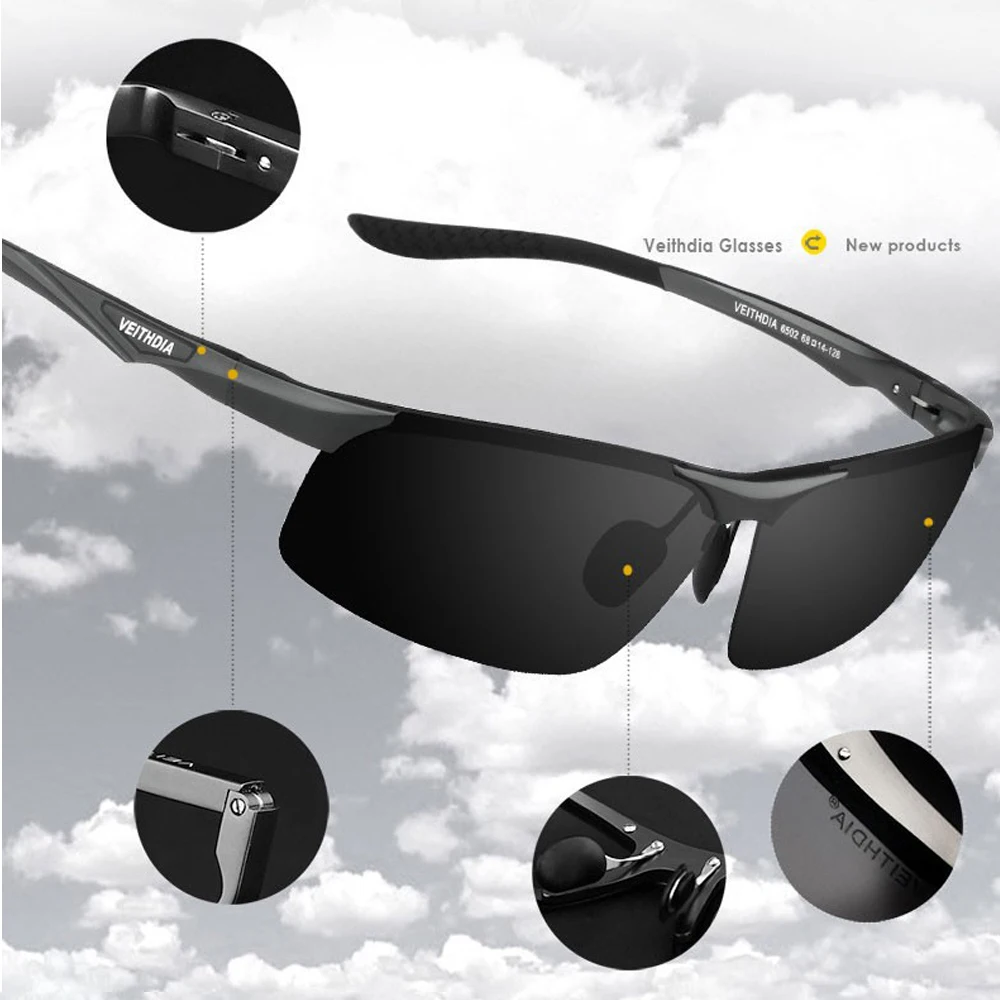 VEITHDIA Aluminum Magnesium Men's Polarized Sun glasses Night Vision Mirror Male Eyewear Sunglasses Goggle Oculos For Men 6502
VEITHDIA Aluminum Magnesium Men's Polarized Sun glasses Night Vision Mirror Male Eyewear Sunglasses Goggle Oculos For Men 6502