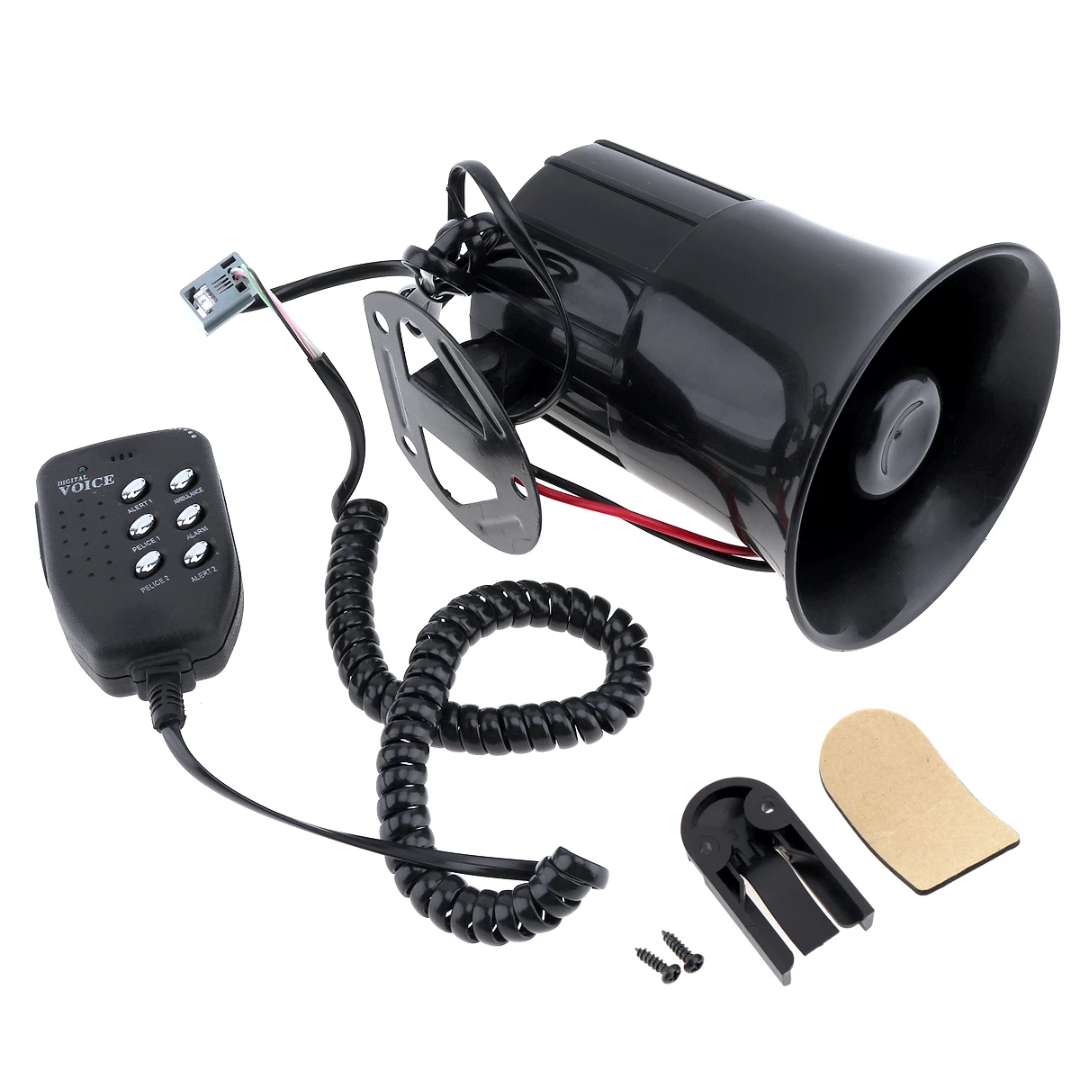 12V 50W Car Auto Loud Air Horn Siren Sound Speaker 125db Megaphone Alarm Van with MIC Police Fire | Автомобили и мотоциклы