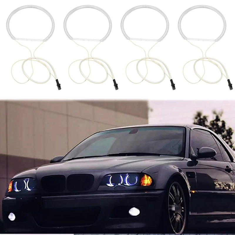 4Pcs White Headlight CCFL LED Angel Eyes Kit Halo Ring DRL Turn Signal Light CCFL Headlight Lamp For-BMW E36 E46 E39 E38
4Pcs White Headlight CCFL LED Angel Eyes Kit Halo Ring DRL Turn Signal Light CCFL Headlight Lamp For-BMW E36 E46 E39 E38