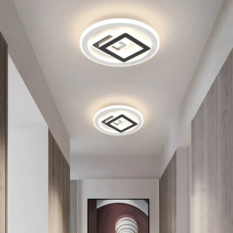 Простая Светодиодная потолочная лампа для крыльца коридора прихожей столовой