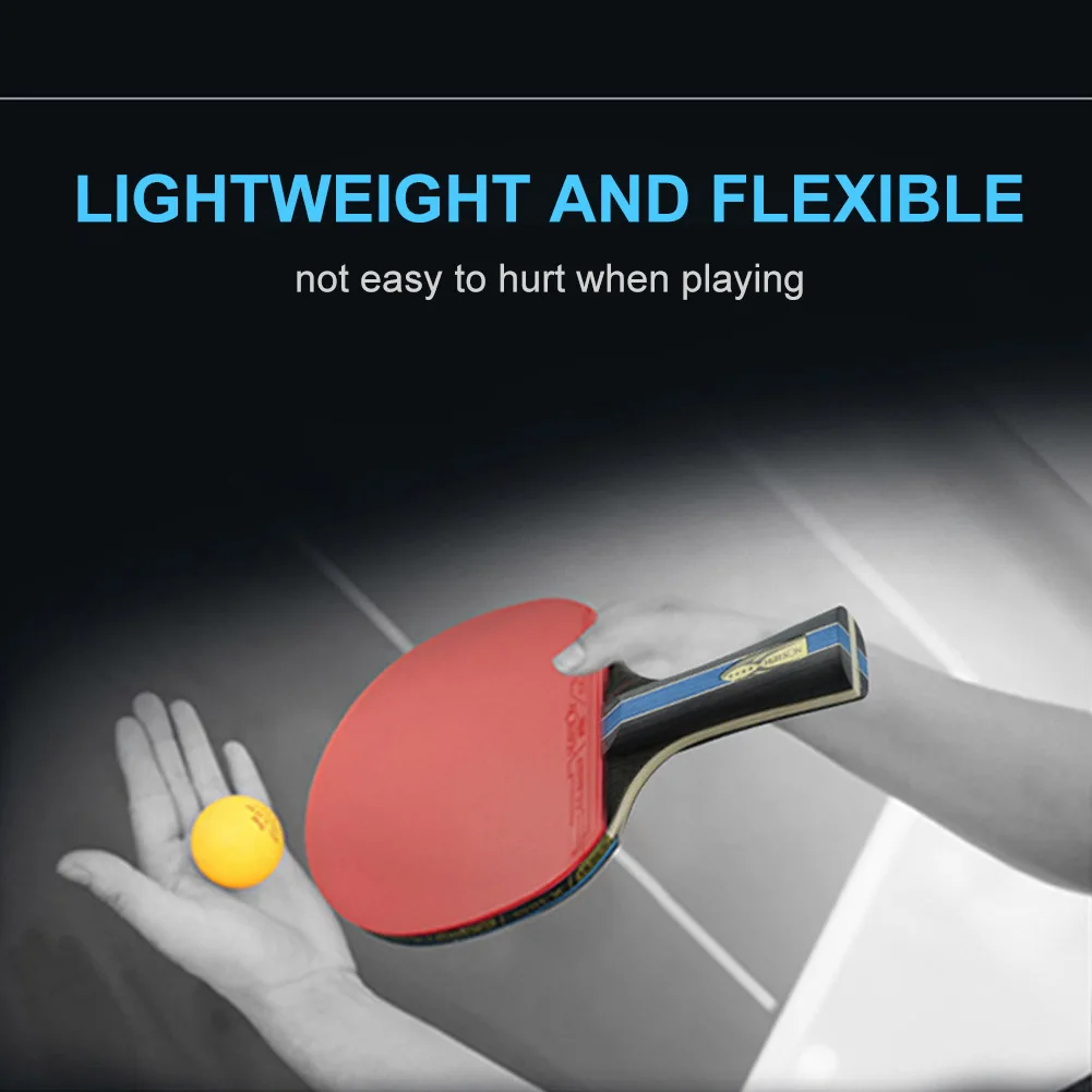 Table Tennis Paddle Rubber Shakehand/Penhold Ping Pong Racket for Beginners and Professional Players
Table Tennis Paddle Rubber Shakehand/Penhold Ping Pong Racket for Beginners and Professional Players