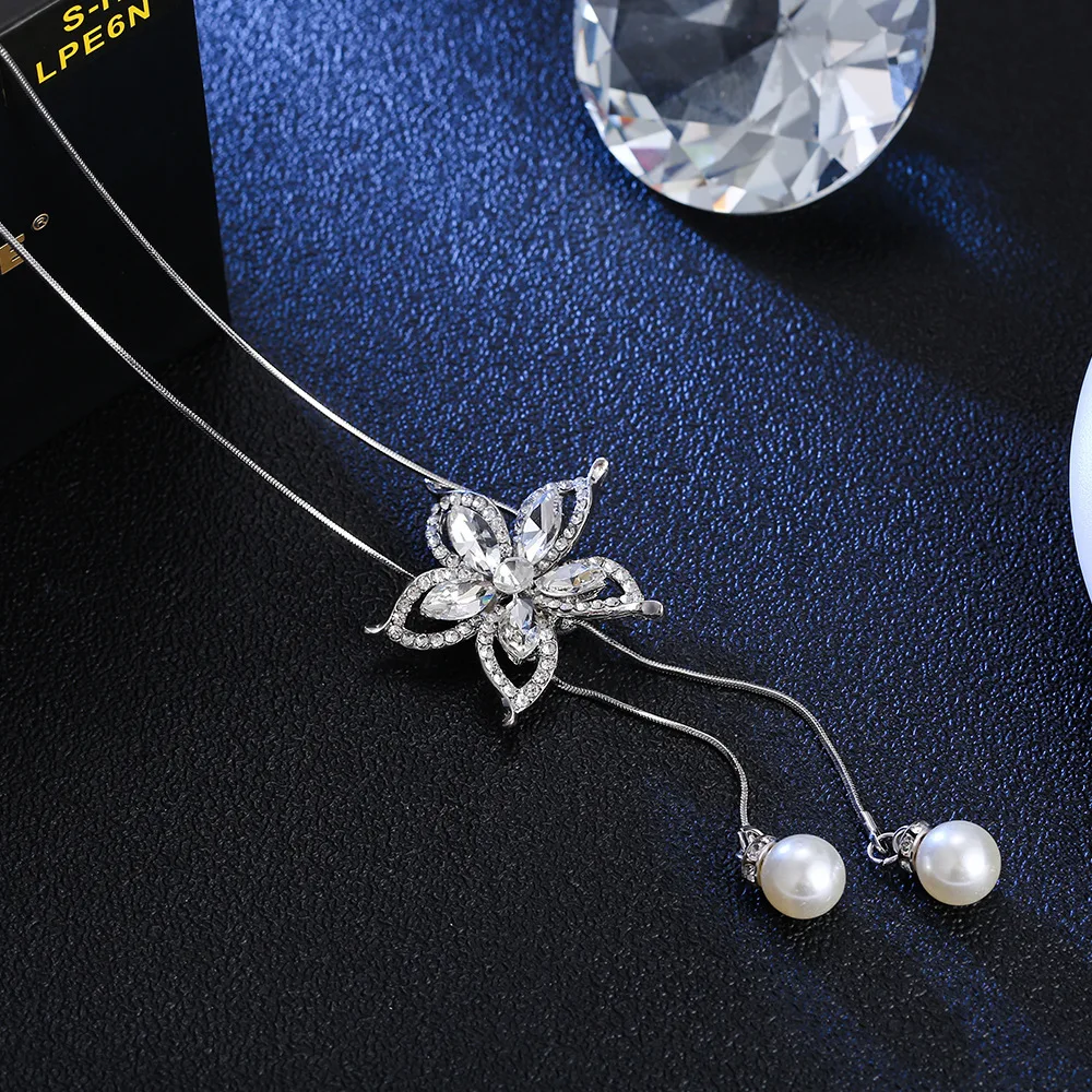 Fashion Flower Long Necklaces for Women Tassel Pendant Sweater Necklace Kolye Metal Link Chain Fashion Jewelry Collier Femme
Fashion Flower Long Necklaces for Women Tassel Pendant Sweater Necklace Kolye Metal Link Chain Fashion Jewelry Collier Femme