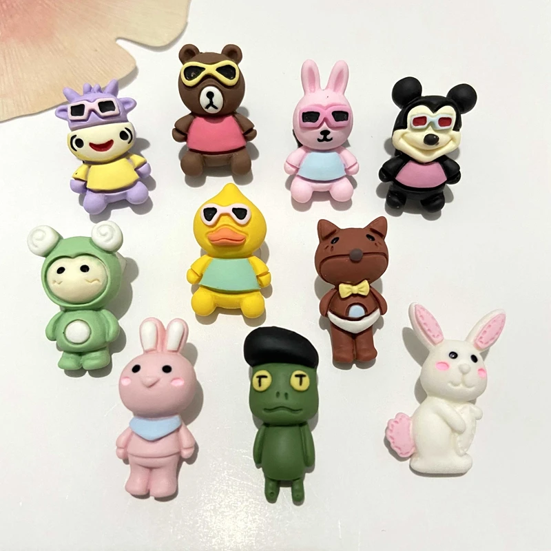 10Pcs Kawaii Animal Plannar Resin Cartoon Rabbit Bear Accessories Ear Studs Jewelry Making DIY Headwear Hair Clips Bow Ornament
10Pcs Kawaii Animal Plannar Resin Cartoon Rabbit Bear Accessories Ear Studs Jewelry Making DIY Headwear Hair Clips Bow Ornament
