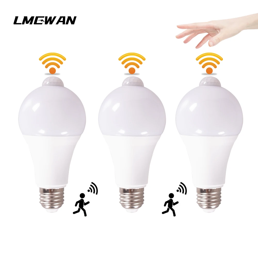 LED 12W 15W 18W PIR Motion Sensor Bulb Home Lighting E27 85-265V Infrared Sensor LED Motion Sensor Light Corridor Stair Light
LED 12W 15W 18W PIR Motion Sensor Bulb Home Lighting E27 85-265V Infrared Sensor LED Motion Sensor Light Corridor Stair Light