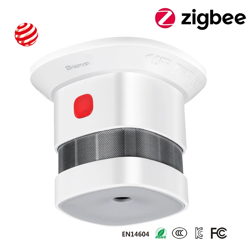 

HEIMAN датчик дыма Zigbee умная домашняя система 2,4 ГГц, высокая чувствительность, безопасный датчик дыма