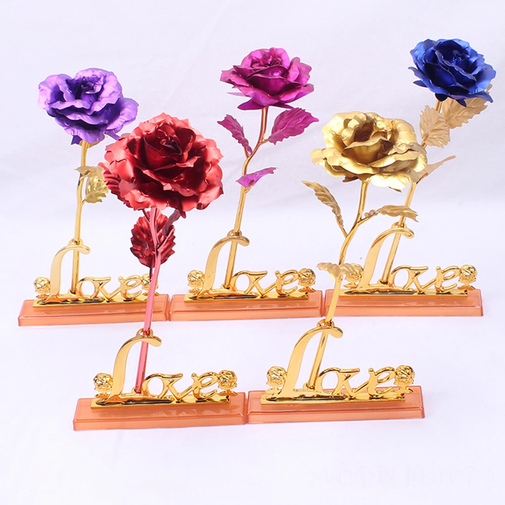 24k Gold-plated Rose With Box Artificial Flower Gold Rose Home Wedding Decoration Birthday Valentine's Day Mother's Day Gift
24k Gold-plated Rose With Box Artificial Flower Gold Rose Home Wedding Decoration Birthday Valentine's Day Mother's Day Gift