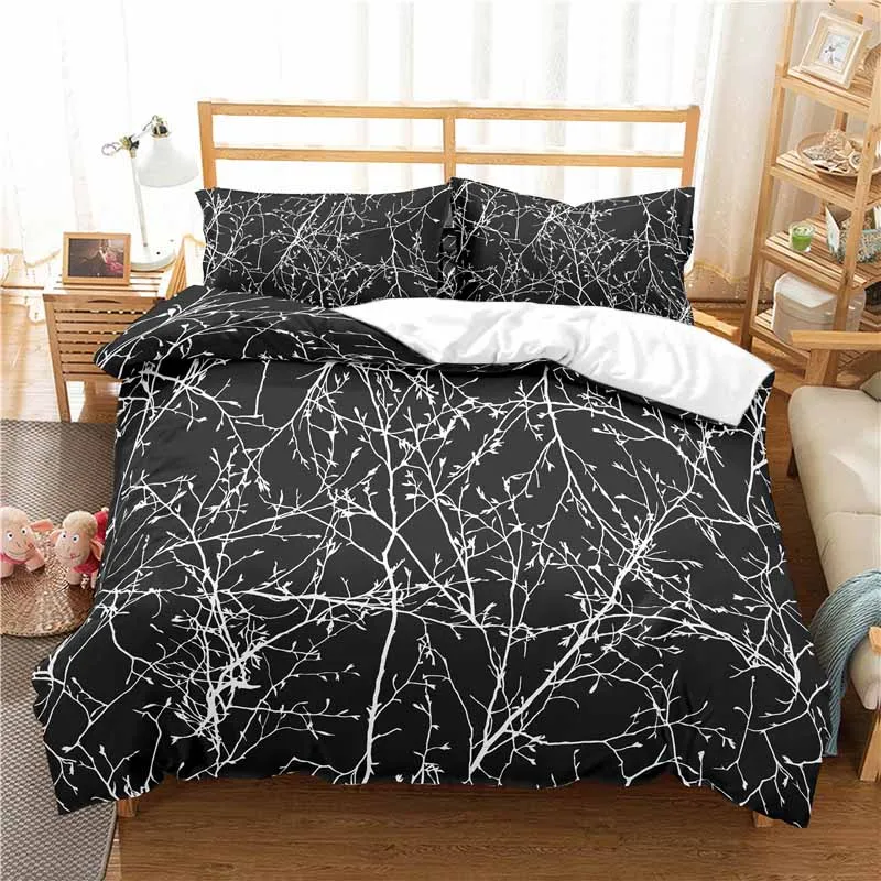 Home Textile Luxury 3D Plant Print 2/3Pcs Comfortable Duvet Cover Pillowcase Bedding Sets Single Queen and King EU/US/AU Size
Home Textile Luxury 3D Plant Print 2/3Pcs Comfortable Duvet Cover Pillowcase Bedding Sets Single Queen and King EU/US/AU Size