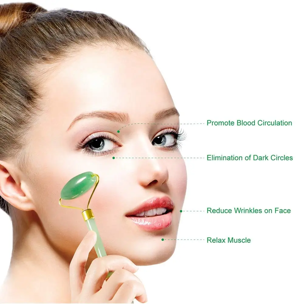 Rose Quartz Roller Slimming Face Massager Lifting Tools Natural Jade Roller Facial Massager face roller Skincare tools for face
Rose Quartz Roller Slimming Face Massager Lifting Tools Natural Jade Roller Facial Massager face roller Skincare tools for face