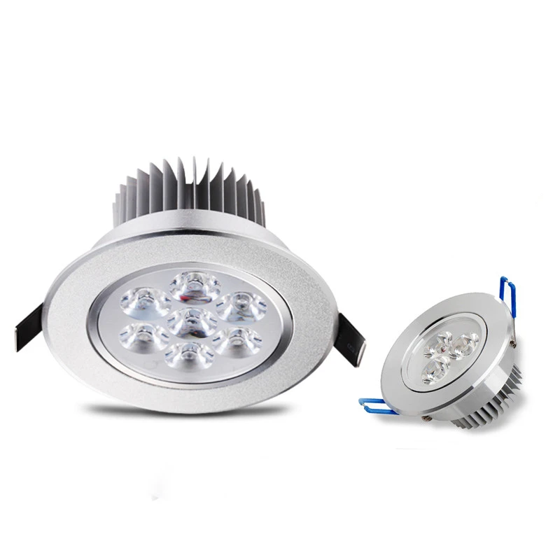 

Round dimmable downlight 3W/4W/5W/7W/9W/12W/18W LED ceiling spotlight embedded high-power ceiling spotlight ac85-265V