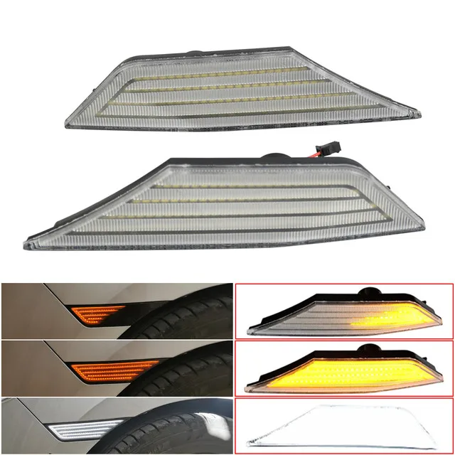 Dynamic LED Turn Signal Light Side Marker Lights Indicator Yellow+White Flowing Turn Light Lamp Error Free For Honda Civic 10th
Dynamic LED Turn Signal Light Side Marker Lights Indicator Yellow+White Flowing Turn Light Lamp Error Free For Honda Civic 10th