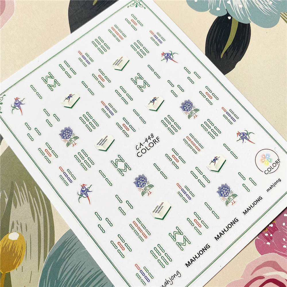 CA-437-438 Mahjong Mah-jong Mah-jongg 3D Back glue Nail decal Nail sticker Nail decoration Nail art Nail tool Nail ornament
CA-437-438 Mahjong Mah-jong Mah-jongg 3D Back glue Nail decal Nail sticker Nail decoration Nail art Nail tool Nail ornament