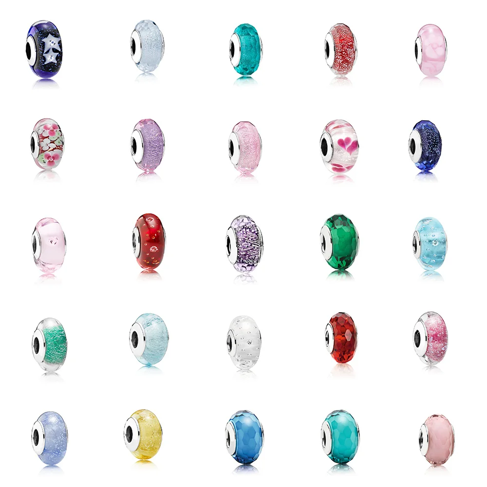 925 Sterling Silver 25 Style Beads Diy Glass Beads Charms Flower Starry Sky For Women Pandora Bracelets Bangles Necklace
925 Sterling Silver 25 Style Beads Diy Glass Beads Charms Flower Starry Sky For Women Pandora Bracelets Bangles Necklace