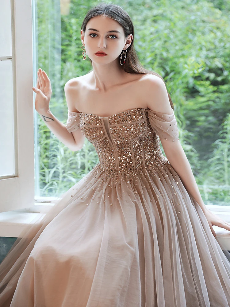 Банкетные вечерние платья, новинка 2022, темпераментное привлекательное длинное платье принцессы во французском стиле без бретелек, модные о...
Банкетные вечерние платья, новинка 2022, темпераментное привлекательное длинное платье принцессы во французском стиле без бретелек, модные о...